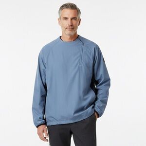 LEVELWEAR Blue & Black Quarter Zip Technical Pullover Gorpcore Windbreaker 2XL